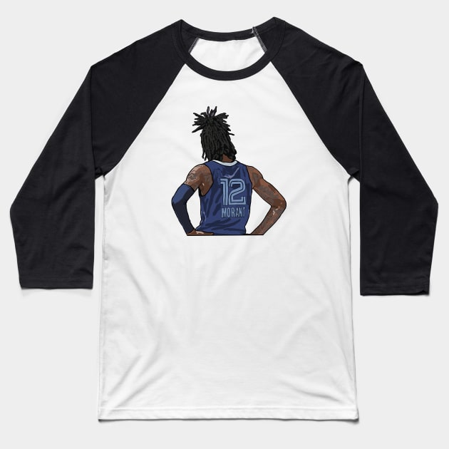 Ja Morant Back-To Baseball T-Shirt by rattraptees